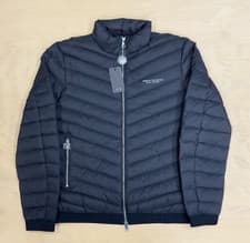 Image of Armani Exchange Jeans Quilted Down Padded Jacket Zip up Black Milano Designer