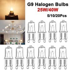 Image of G9 Halogen Bulbs 25W 40W Capsule Light Lamp Clear 240V 2 Pin UK