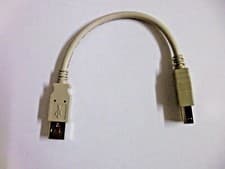 Image of 2 x 20cm USB A to B Cables
