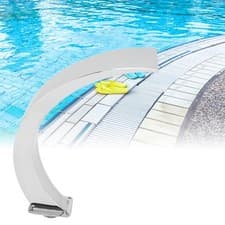 Image of —Stainless Steel Pool Waterfall Fountain Curved Design For Swimming Pools
