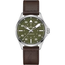 Image of New Hamilton Khaki Aviation Pilot Auto Men's Watch H76305560