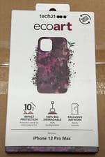 Image of tech21 EcoArt Collage Case for Apple iPhone 12 Pro Max - Purple / Pink T -8597
