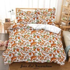 Image of 3D Pumpkin Pattern Quilt Cover Set Bedding Sets Pillowcases