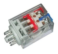 Image of 3 Pole 11 Pin - 24V AC Plug-in Round Relay