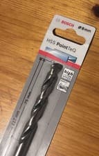 Image of NEW Bosch HSS PointTeQ Drill Bit 8mm Single Pack