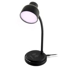 Image of Groov-e Astra LED Lamp with Wireless Charging Pad & Bluetooth Speaker - GVWC07BK