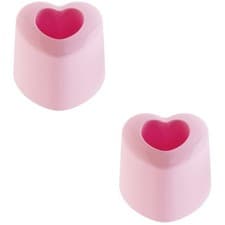 Image of 2 Pairs Toothbrush Holder Stand Bathroom Organizer Love Makeup Container