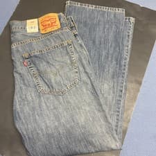Image of NWT Levis 527 Slim Bootcut Mens Jeans Med Wash Blue W36x30