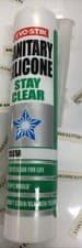 Image of Evo-Stik Professional Sanitary Stay Silicone Sealant Clear 290ml free postage