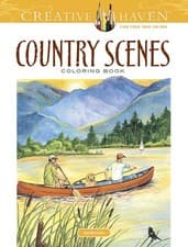 Image of Creative Haven Country Scenes Coloring Book - 9780486494555