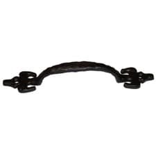 Image of Large 140mm FDL Style Door Cupboard Handle or Pull in Black Cast Iron (AB190/6)