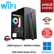 Image of Gaming Computer PC home AMD Ryzen 5 5600G 32GBRAM 1TB SSD WIFI Windows 11 Pro A
