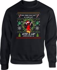 Image of Christmas Deadpool Jumper, Deadpool Superhero Sweatshirt, Funny Jumper Top