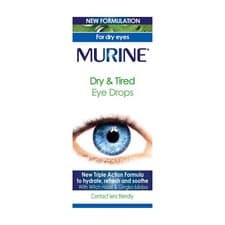 Image of Murine Dry & Tired Eye Relief Eye Drops with a Triple Action Formula - 15ml