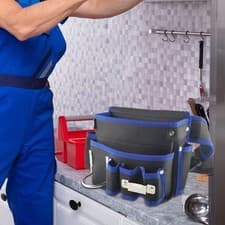 Image of Waist Tools Bag Pocket with Belt Adjustable Work Waist Bag Portable for