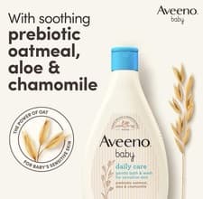 Image of Aveeno Baby, Daily Care Gentle Bath & Wash for Sensitive Skin, Tear Free, 400ml