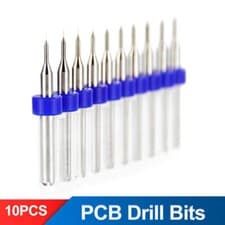 Image of 10PCS 0.15-3.05mm Carbide Drill Bits Set PCB Drilling Bit for Milling&Engraving