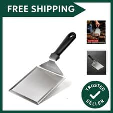 Image of Stainless Steel Griddle Spatula, 5" Wide Burger Spatula - Heavy Duty Hamburge...