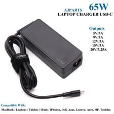 Image of USB-C 65W Laptop Adapter For ASUS 13.3" ZenBook Flip S UX371EA-XH77T Charger