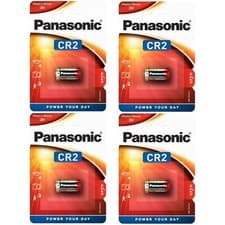 Image of 4x Panasonic CR2 3V Lithium Power Photo Battery DLCR2 KCR2 CR17355 Camera