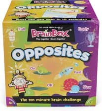 Image of BrainBox Opposites 'The 10 Minute Brain Challenge' Educational Card Game 4+ NEW