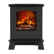 Image of Ora Black Electric Stove (Inset or Freestanding) with Remote
