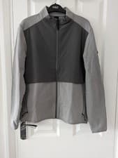 Image of Hackett Mens Half Padded Sweatshirt Full Zip - Grey - Size M - Brand New + Tag