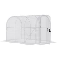 Image of Outsunny 3 x 2 x 2m Polytunnel Greenhouse with Door, Galvanised Steel Frame