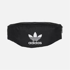 Image of Adidas Originals Adicolor Waist Bag Black Unisex Ac Waistbag Sports Pouch Bag