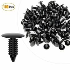 Image of Heavy Duty 8mm Hole Plastic Rivets for Car Bumper Fender Shield (100Pcs)