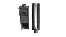 Image of Freestanding Stove Fire 6.1 kW with Black Flue Pipes