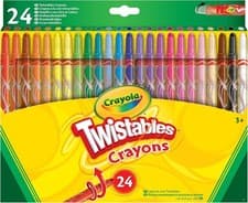 Image of CRAYOLA Twistables Colouring Crayons - Assorted Colours (Pack of 24), Simply... 