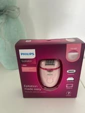 Image of Philips 4000 Corded Epilator with 7 Accessories Opti-light - Pink BRE285/00