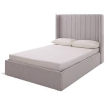 Image of Kempley Kingsize End Lift Ottoman Bed - Grey | Elegant Sleep Space