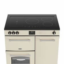 Image of Belling 444411824 Farmhouse 90Ei Electric Induction Range Cooker Cream RRP £1699