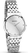 Image of Sekonda Ladies Watch Silver Analogue Quartz 2444 Stainless Steel Bracelet WR 30m