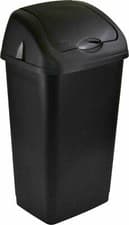 Image of Plastic Swing Top Bin Waste 60L Rubbish Dust Home Kitchen Office