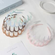Image of Sharks Tooth Zig Zag Hair Band Toothed Headband Alice Band Sports Ladies Men