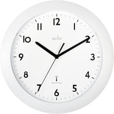 Image of Acctim 74132 Cadiz Radio Controlled Wall Clock, White