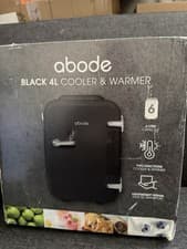Image of Abode A4CLR201B Table Top Mini Fridge Portable Cooler & Warmer for Drinks Black