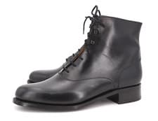 Image of NEW | $1250 JM WESTON BLACK BALMORAL BOOT US 6 D LEATHER OUTSOLE