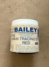 Image of Bailey 3590 Drain Tracing Dye 200g - Red - Free Postage