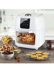 Image of GOURMET maxx Digital XXL Hot Air Fryer 9L 1800 Watt White Colour  9in 1