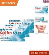 Image of 3-Pack Cold Sore Cream 2g Tubes - Topical Relief for Adults with Fast Action