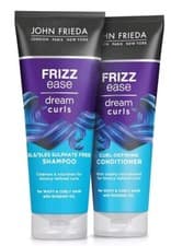 Image of TWIN PACK John Frieda FRIZZ ease Dream Curls Shampoo AND Conditioner 250ml 🇬🇧 