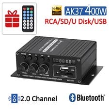 Image of 800W 12V Powerful Stereo Audio Power Amplifier Karaoke HiFi Bass Amp Car Home