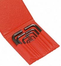 Image of 1 x Facom 7 pieces Hex Key Set, L Shape 0.7mm