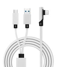 Image of Compatible with Oculus Quest 2 Link Cable, 2-in-1 Powered Link Cable USB-16FT/5M