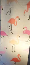 Image of New curtain Flamingo design single Lined narrow Weighted Curtain 22"x87" fabric