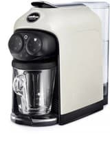Image of Lavazza A Modo Mio Deséa Espresso Coffee Machine In White +Glass Froter Pod NEW